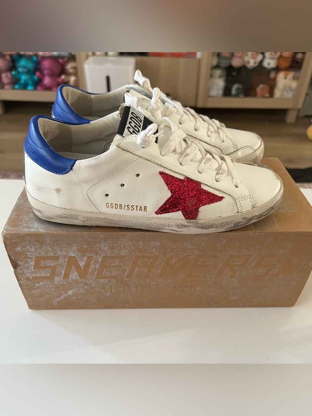 Golden Goose Superstar WHITE-COBALI-CHERRY